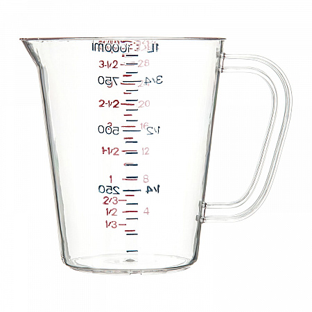 Commercial Measuring Cup, 1 qt, Plastic, Clear (4314307)