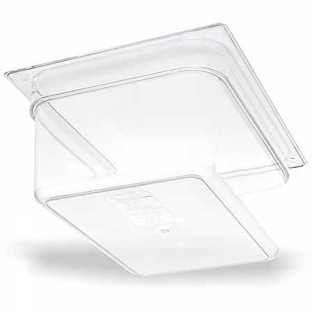 StorPlus Polycarbonate Food Pan, 8.7 qt, 10.38 x 12.75 x 6, Clear, Plastic (10222B07)