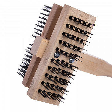 Sparta Broiler Master Grill Brush and Scraper with Handle, Metal Bristles, 48