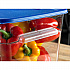 Squares Food Storage Container Lid, 11.38 x 11.38 x 0.63, Blue, Plastic (1197260)