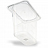 StorPlus Polycarbonate Food Pan, 1.4 qt, 4.25 x 6.93 x 6, Clear, Plastic (3068807)