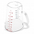 Commercial Measuring Cup, 0.5 gal, Plastic, Clear (4314407)