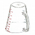 Commercial Measuring Cup, 1 qt, Plastic, Clear (4314307)