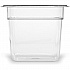 StorPlus Polycarbonate Food Pan, 2.5 qt, 6.38 x 6.75 x 6, Clear, Plastic (3068507)