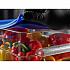 Squares Food Storage Container Lid, 11.38 x 11.38 x 0.63, Blue, Plastic (1197260)