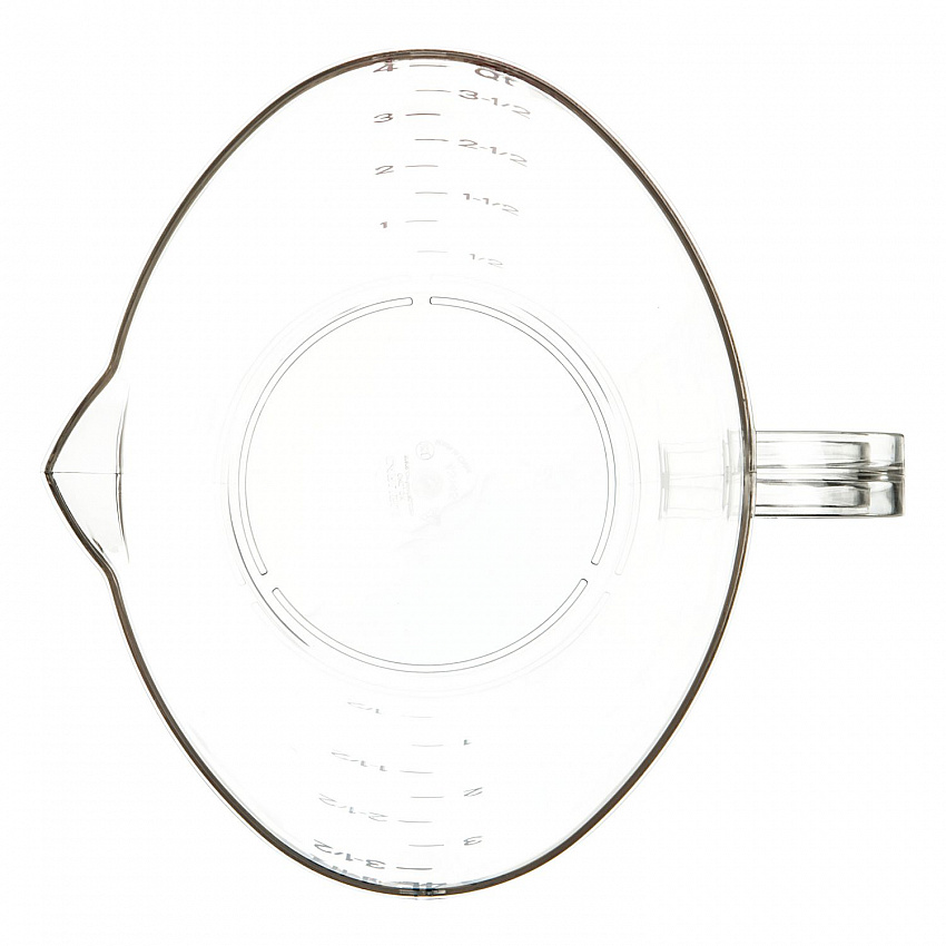 Commercial Measuring Cup, 1 gal, Plastic, Clear (4314507)