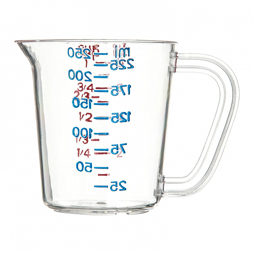 Commercial Measuring Cup, 1 cup, Plastic, Clear (4314107)