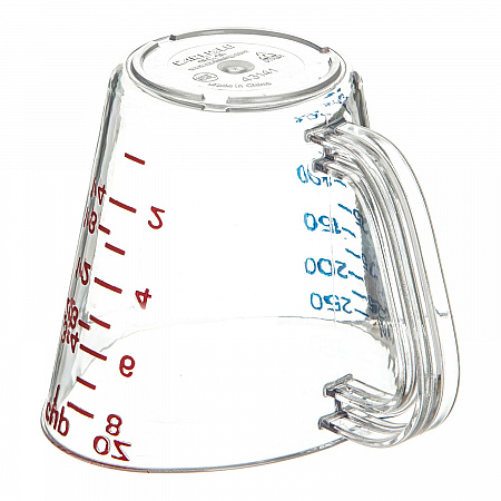 Commercial Measuring Cup, 1 cup, Plastic, Clear (4314107)