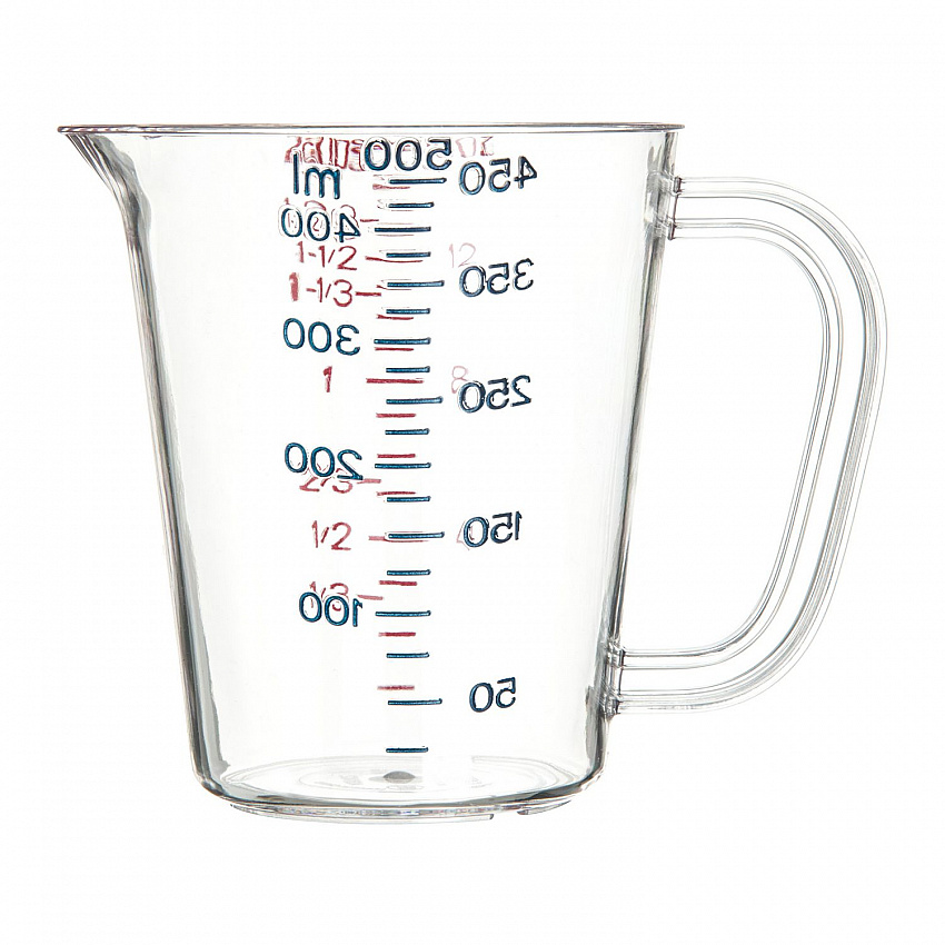 Commercial Measuring Cup, 1 pt, Plastic, Clear (4314207)