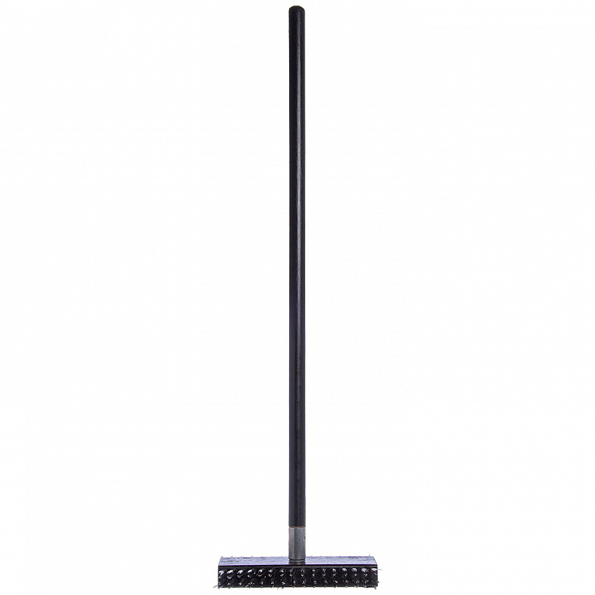 Sparta Broiler Master Grill Brush and Scraper with Handle, Metal Bristles, 30.5" Black Wood Handle (4029000)