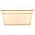 StorPlus High Heat Food Pan, 8.7 qt, 10.38 x 12.75 x 6, Amber, Plastic (10422B13)