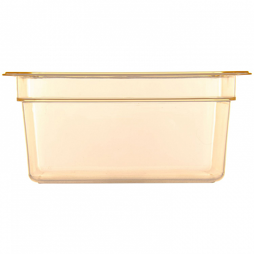 StorPlus High Heat Food Pan, 8.7 qt, 10.38 x 12.75 x 6, Amber, Plastic (10422B13)