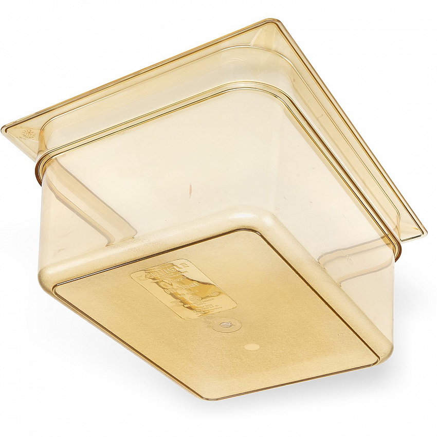 StorPlus High Heat Food Pan, 8.7 qt, 10.38 x 12.75 x 6, Amber, Plastic (10422B13)
