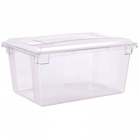 StorPlus Polycarbonate Food Storage Container, 16.6 gal, 18 x 26 x 12, Clear, Plastic (1062307)