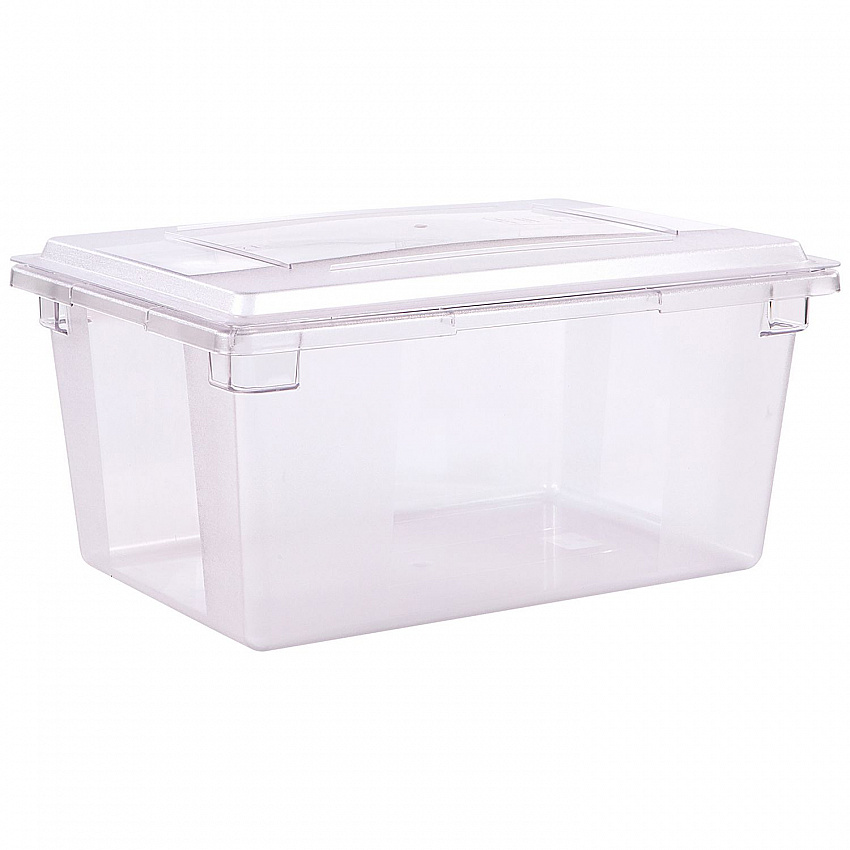 StorPlus Polycarbonate Food Storage Container, 16.6 gal, 18 x 26 x 12, Clear, Plastic (1062307)