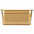 StorPlus High Heat Food Pan, 5.7 qt, 12.75 x 12.75 x 6, Amber, Plastic (3086213)