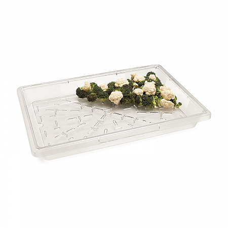StorPlus Polycarbonate Food Storage Container, 5 gal, 18 x 26 x 3.5, Clear, Plastic (1062007)