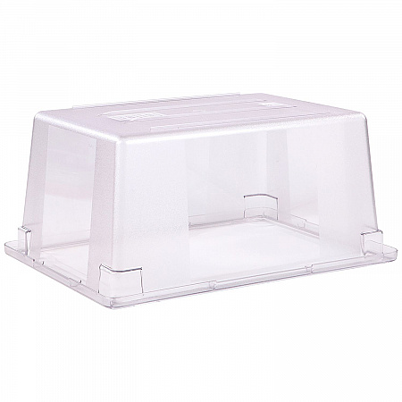 StorPlus Polycarbonate Food Storage Container, 16.6 gal, 18 x 26 x 12, Clear, Plastic (1062307)