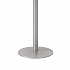 Pedestal Bistro Table with Four White Kool Series Barstools, Round, 36