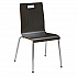 Pedestal Table with Four Espresso Jive Series Chairs, Round, 36