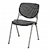 Pedestal Table with Four Black Kool Series Chairs, Round, 36