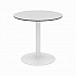 Eveleen Outdoor Patio Table with Two Gray Powder-Coated Polymer Chairs, 30