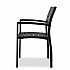 Eveleen Outdoor Patio Table with Six Black Powder-Coated Polymer Chairs, 32 x 55 x 29, Black (840031925244)