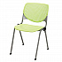 Pedestal Table with Four Lime Green Kool Series Chairs, Round, 36