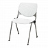 Pedestal Table with Four White Kool Series Chairs, Round, 36