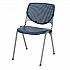 Pedestal Table with Four Navy Kool Series Chairs, Round, 36