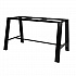 Midtown Bistro Dining Table with Four Navy Kool Barstools, 36 x 72 x 41, Designer White (840031900548)