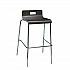 Pedestal Bistro Table with Four Espresso Jive Series Barstools, Round, 36
