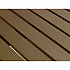 Eveleen Outdoor Patio Table with Four Mocha Powder-Coated Polymer Chairs, Square, 32
