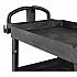 BRUTE 3-Shelf Heavy-Duty Ergo Lipped Utility Cart, Resin, 3 Shelves, 600 lb Capacity, 25.24