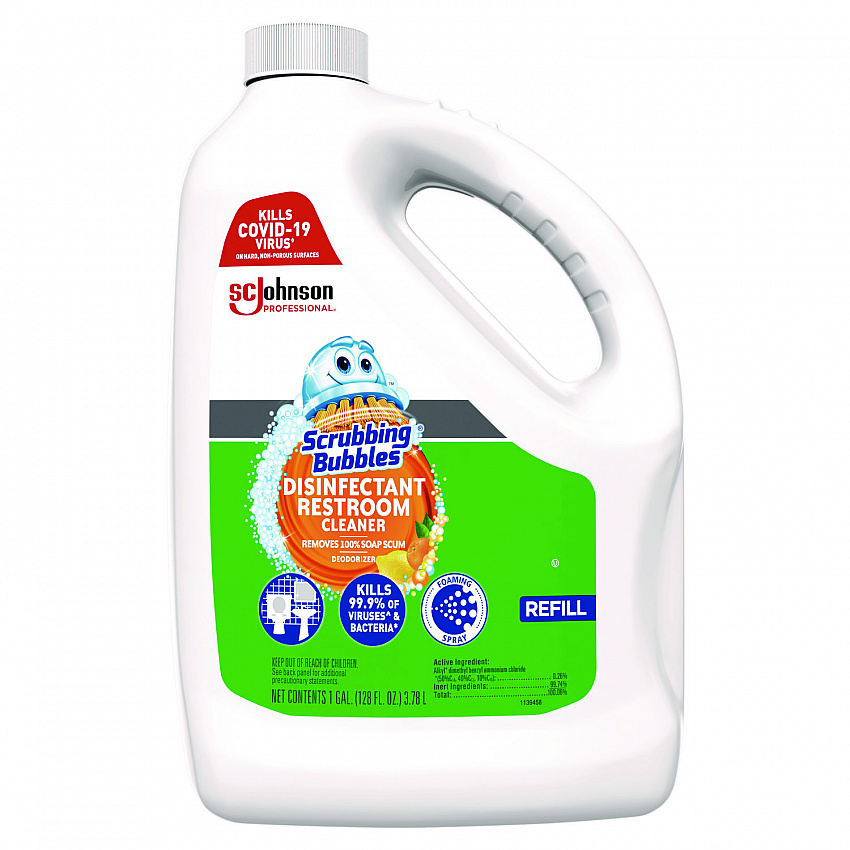 Disinfectant Restroom Cleaner, Citrus Scent, 1 gal Bottle, 4/Carton (335599)
