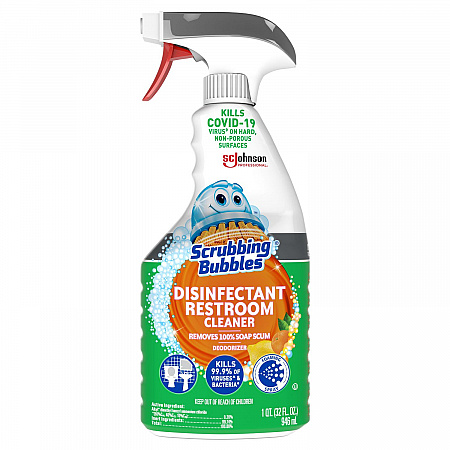Disinfectant Restroom Cleaner, Citrus Scent, 32 oz Spray Bottle, 8/Carton (334879)