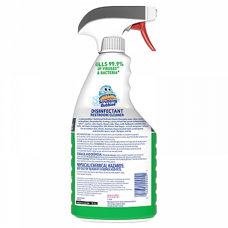 Disinfectant Restroom Cleaner, Citrus Scent, 32 oz Spray Bottle, 8/Carton (334879)