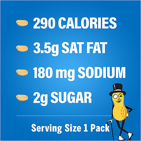 Salted Peanuts, 1.75 oz Pack, 18 Packets/Box, 2 Boxes/Carton (60004060)