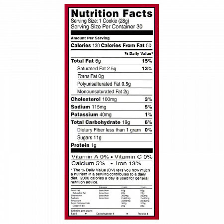 Cookies, Milk Chocolate Chip, 1 oz Individually Wrapped, 30/Box, 2 Boxes/Carton (60004080)
