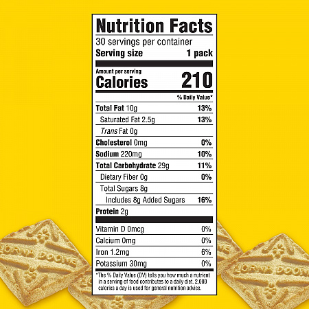 Lorna Doone Shortbread Cookies, 1.5 oz Packet, 30/Box, 2 Boxes/Carton (60004093)