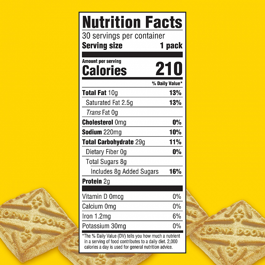Lorna Doone Shortbread Cookies, 1.5 oz Packet, 30/Box, 2 Boxes/Carton (60004093)