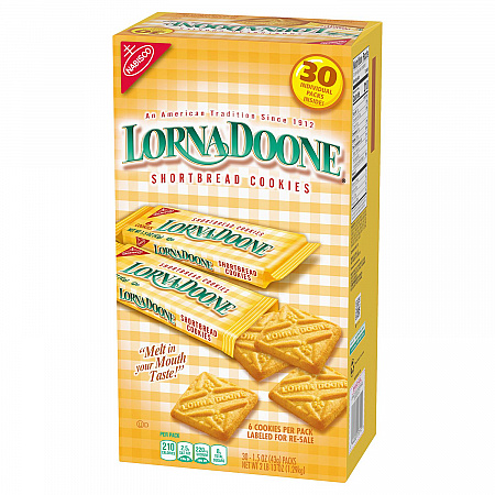 Lorna Doone Shortbread Cookies, 1.5 oz Packet, 30/Box, 2 Boxes/Carton (60004093)