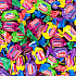 Bubble Gum Assorted Flavor Twist Tub, 0.16 oz Individually Wrapped, 300/Tub, 2 Tubs/Carton (60004082)