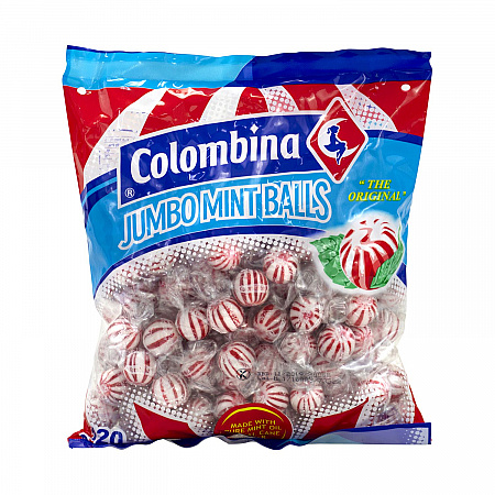 Jumbo Peppermint Balls, 0.32 oz Individually Wrapped, 120/Bag, 4 Bags/Carton (60004063)