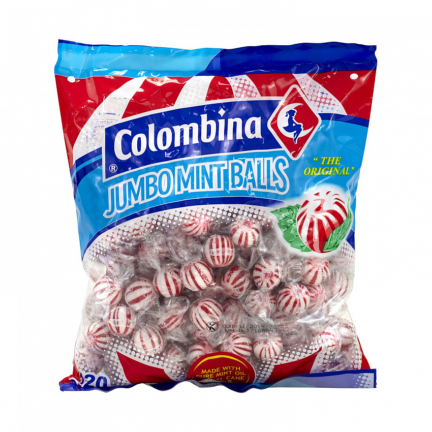 Jumbo Peppermint Balls, 0.32 oz Individually Wrapped, 120/Bag, 4 Bags/Carton (60004063)