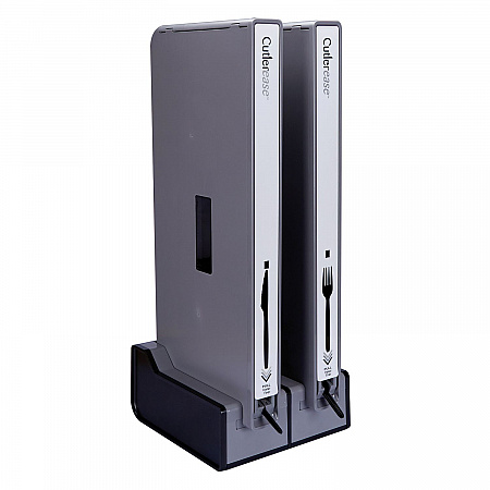 Cutlerease Base, Holds 2 Dispensers, 10.25 x 11 x 5.25, Gray/Black (2TWRBASE)