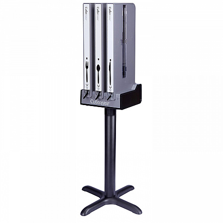 Cutlerease Base, Holds 3 Dispensers, 12.5 x 12.5 x 5.25, Gray/Black (3TWRBASE)