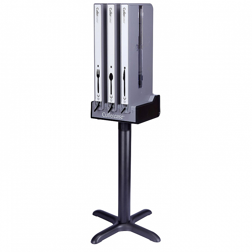 Cutlerease Base, Holds 3 Dispensers, 12.5 x 12.5 x 5.25, Gray/Black (3TWRBASE)