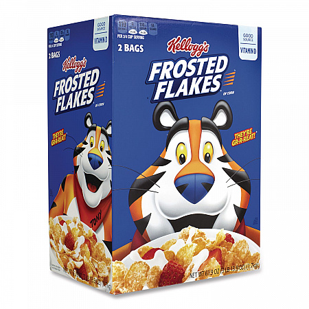 Frosted Flakes Breakfast Cereal, 2 Bags/61.9 oz Box, 2 Boxes/Carton (60004075)