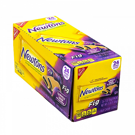 Fig Newtons, 2 oz Pack, 2 Cookies/Pack, 24 Packs/Box, 4 Boxes/Carton (60004081)
